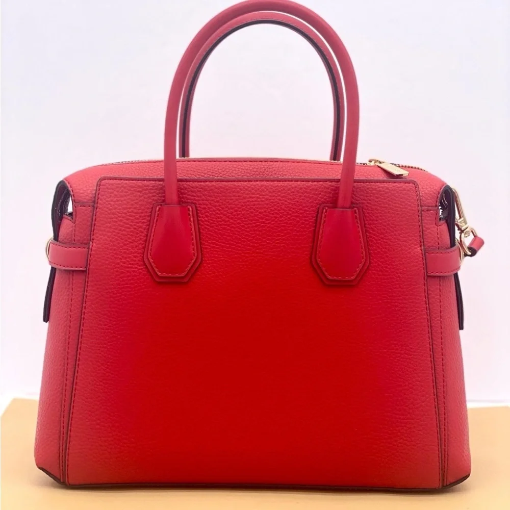 Michael Kors Mercer Satchel Crossbody Bright Red